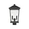 Z-Lite Beacon 2 Light Outdoor Post Mount Fixture, Oil Rubbed Bronze & Clear Beveled 568PHBS-ORB - alternate 1